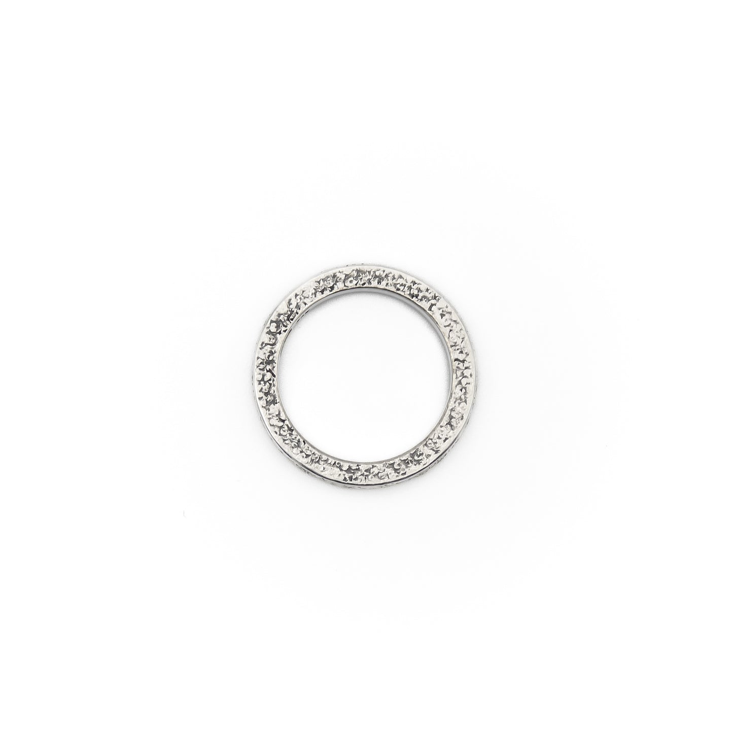 Ring 'Don't push the river' aus 925 Rückseite Struktur von oben, natur-inspirierte Oberfläche