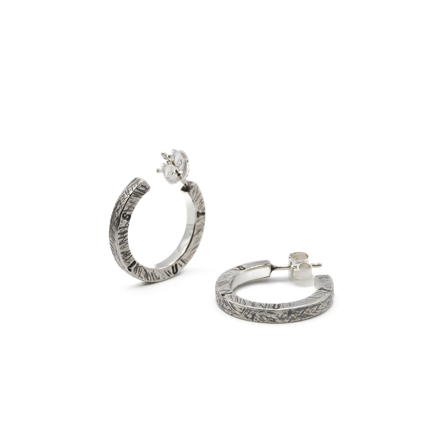 Handgeschmiedete Ohrringe aus 925er Silber