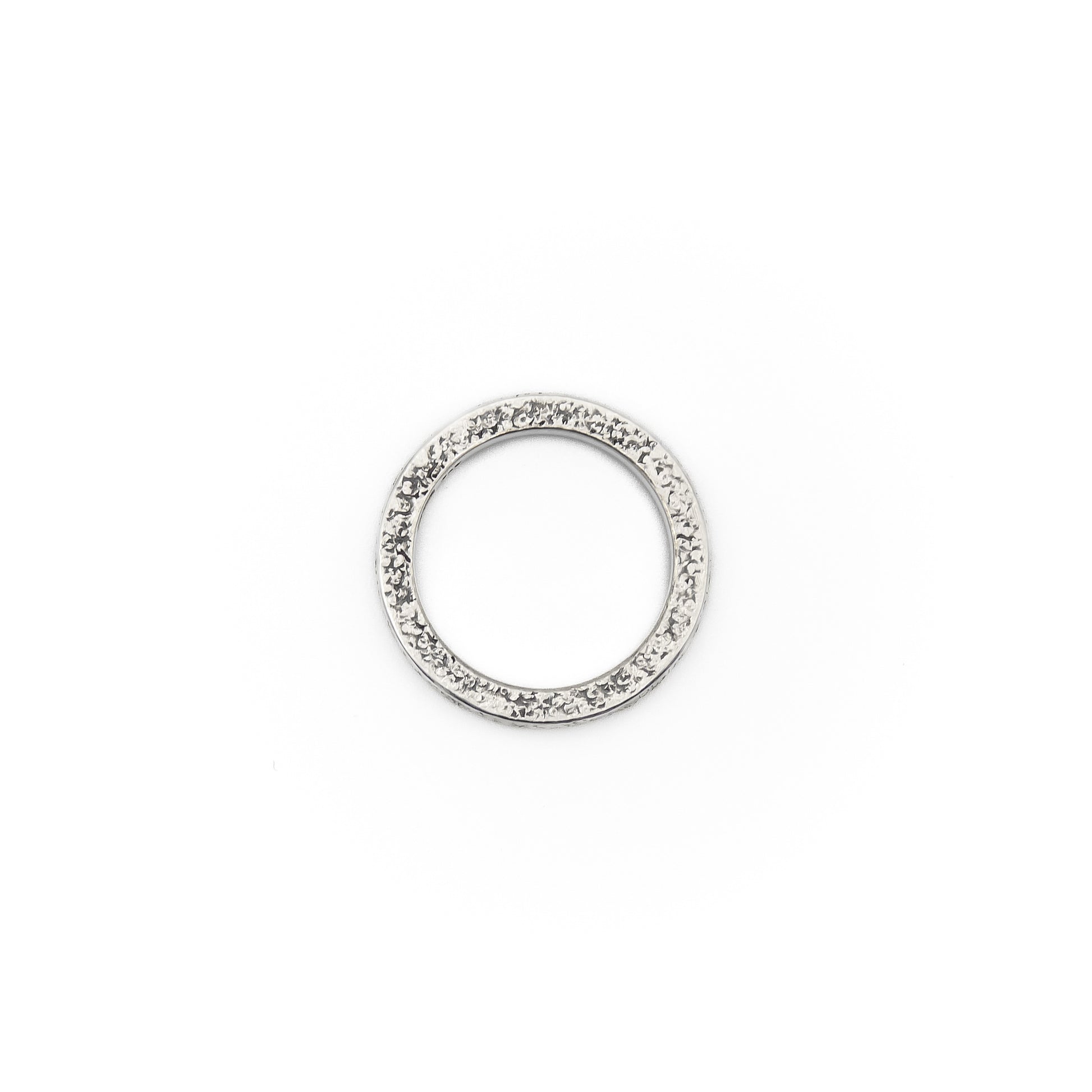 Ring 'Don't push the river' aus 925 Rückseite Struktur von oben, natur-inspirierte Oberfläche